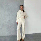 Knit Sweater and Pants Loungewear Set